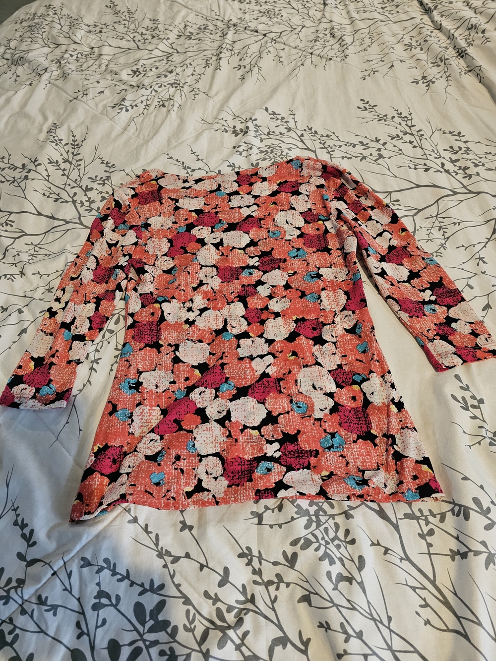Semantiks Coral Pink Floral-Pattern Women’s Top
